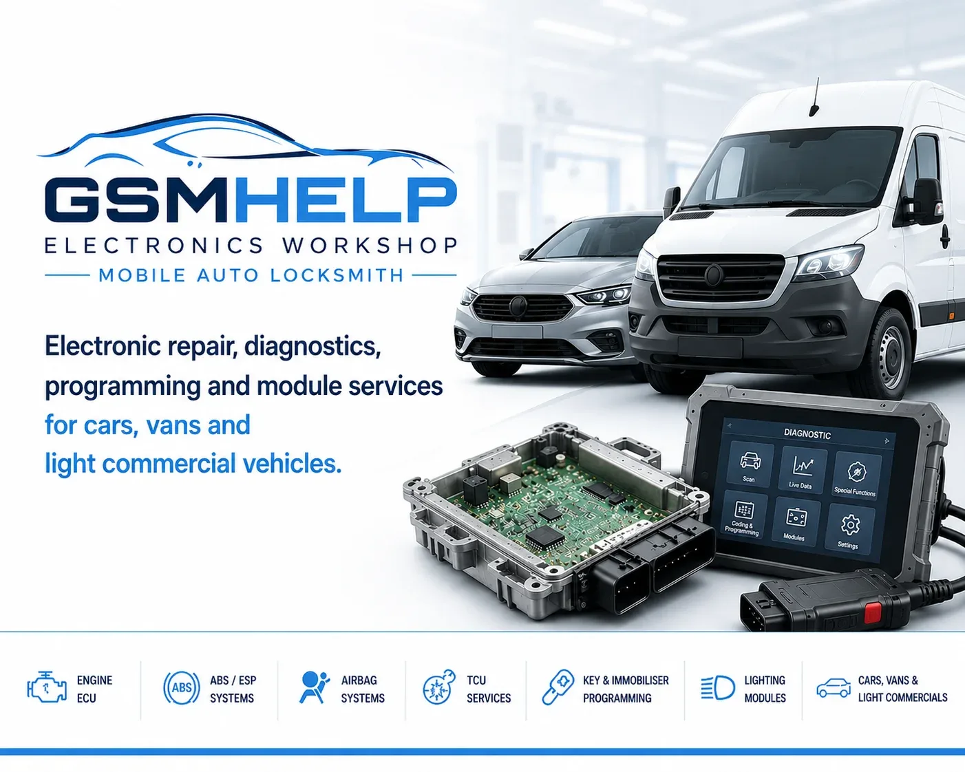 Auto and van electronics repair services
